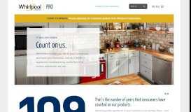 
							         Count on Us | Appliance Manufacturers - Whirlpool Pro								  
							    