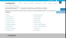 
							         CounterACT® 7 Quick Installation Guide - Forescout								  
							    