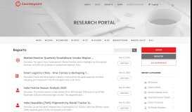 
							         Counterpoint Research Portal								  
							    