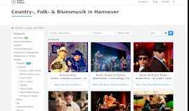 
							         Country, Folk & Blues live in Hannover buchen | Event Portal								  
							    