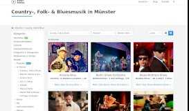 
							         Country, Folk & Blues live in Münster buchen | Event Portal								  
							    