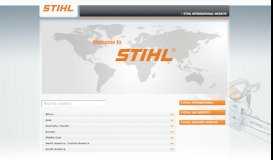 
							         Country Routing Page: Welcome to STIHL | STIHL								  
							    