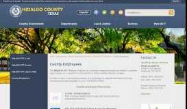 
							         County Employees | Hidalgo County, TX - Official Website								  
							    