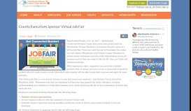 
							         County Executives Sponsor Virtual Job Fair								  
							    
