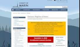 
							         County of Marin - Elections Department								  
							    