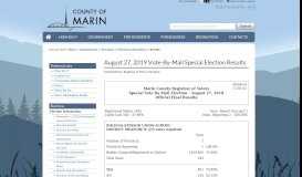 
							         County of Marin - Elections - May 7, 2019 Vote-By-Mail Special ...								  
							    