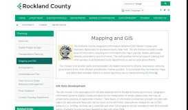 
							         County of Rockland, New York :: Mapping and GIS								  
							    