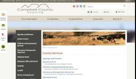 
							         County Services | Campbell County, WY - Official Website								  
							    