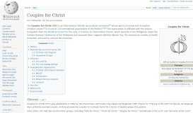 
							         Couples for Christ - Wikipedia								  
							    