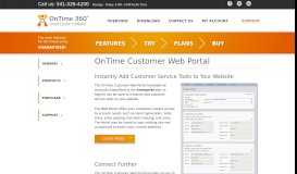 
							         Courier Software - OnTime Customer Web Portal - OnTime 360								  
							    