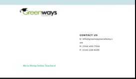 
							         Course Catalog | Greenways Academy								  
							    