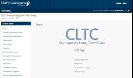 
							         Course: CLTC: Community Long Term Care Training								  
							    