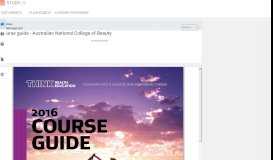 
							         course guide - Australian National College of Beauty								  
							    