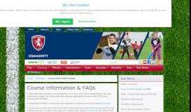 
							         Course Information & FAQs - Kent Community Cricket								  
							    