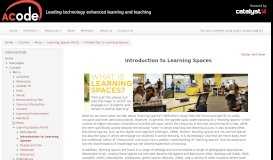 
							         Course: Learning Spaces Portal, Topic: Introduction to Learning Spaces								  
							    