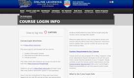 
							         Course Login Info | WLAC Distance Learning								  
							    