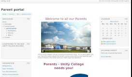 
							         Course: Parent portal - Unity VLE								  
							    