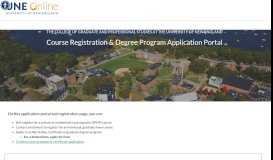
							         Course Registration & Degree Program Portal - UNE Online College ...								  
							    