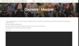 
							         Coursera for Manipal - Google Sites								  
							    
