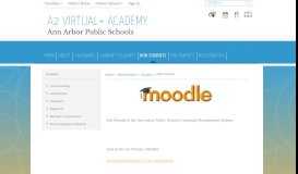
							         Courses / AAPS Moodle - Ann Arbor Public Schools								  
							    