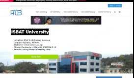 
							         Courses at ISBAT University | Student Hub Uganda								  
							    