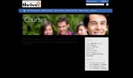 
							         Courses : Booking - Thrive								  
							    