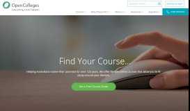 
							         Courses Online Australia - Open Colleges								  
							    
