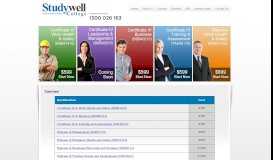 
							         Courses | Studywell College								  
							    