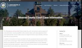 
							         Court Case Information - Monroe County Office of the District Attorney								  
							    