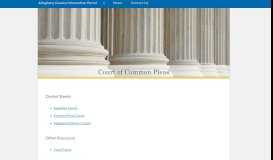 
							         Court of Common Pleas | Information Portal | Allegheny County								  
							    