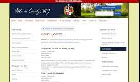 
							         Court System | Morris County, NJ								  
							    