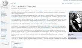 
							         Courtney Love discography - Wikipedia								  
							    
