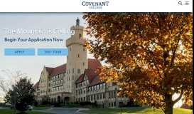 
							         Covenant College | In all things Christ preeminent								  
							    
