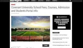 
							         Covenant University Fees, Courses, Admission & Students Portal info								  
							    