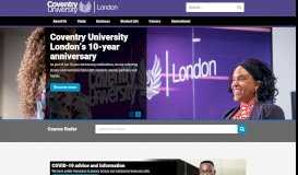 
							         Coventry University London								  
							    