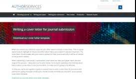 
							         Cover Letter Template: Cover Letters For Journal Submissions ...								  
							    