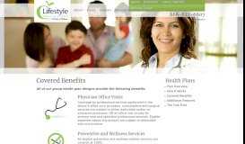 
							         Covered Benefits | Lifestyle Health Plans								  
							    