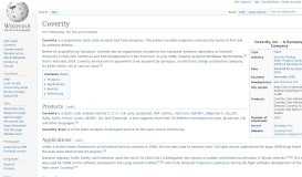 
							         Coverity - Wikipedia								  
							    
