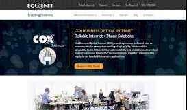 
							         Cox Business Optical Internet - Equiinet								  
							    