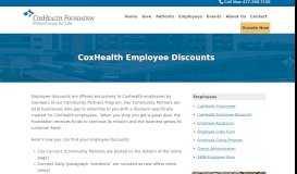 
							         CoxHealth Employee Discounts - CoxHealth Foundation								  
							    