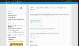 
							         CPA Websites Help - CPA Site Solutions								  
							    