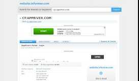 
							         cp.appriver.com at WI. AppRiver's Portal - Login - Website Informer								  
							    