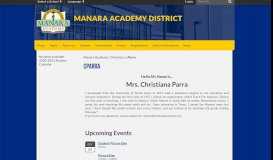 
							         cParra - Manara Academy								  
							    