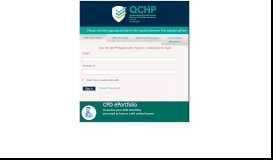 
							         CPD ePortfolio - QCHP								  
							    