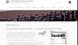 
							         CPD Portal SW - Teaching Schools Council								  
							    