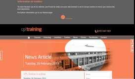 
							         CPL Online is online - CPL Training								  
							    