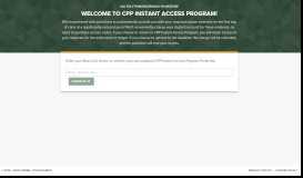 
							         CPP Instant Access Program Portal								  
							    