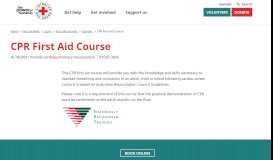
							         CPR First Aid Course Training (HLTAID001) | Australian Red Cross								  
							    