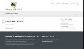 
							         CPS Parent Portal | Friends of LaSalle Language Academy								  
							    