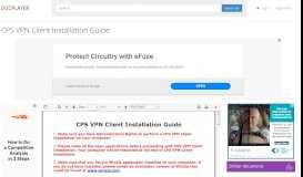 
							         CPS VPN Client Installation Guide - PDF - DocPlayer.net								  
							    